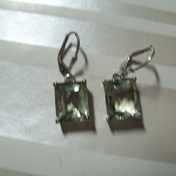 Prasiolite Earrings - Picture 1 of 5